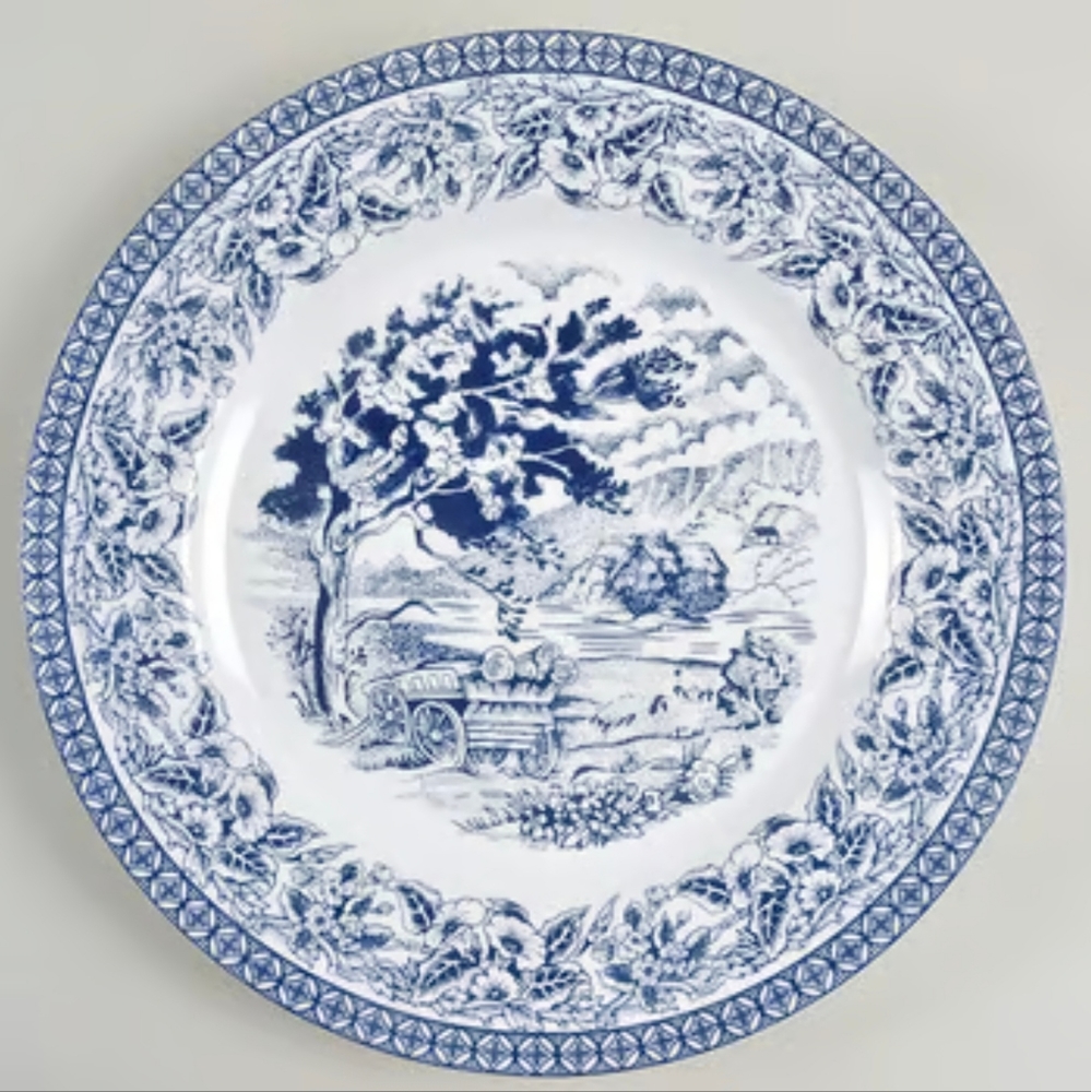 Vintage Royal Heritage County Cottage Dinner Plate, set of two